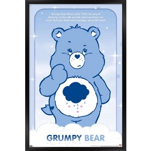 Trends International Care Bears - Grumpy Bear Framed Wall Poster Prints - 1 of 4