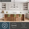 VAXCEL Monrovia 43.75-in Oil Rubbed Bronze 3-Light Linear Chandelier, Hanging Ceiling Island Pendant with White Glass - 3 of 4