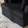 Karl Home Beige Corduroy Living Room Swivel Barrel Accent Chair - 4 of 4