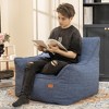 Hooseng Bean Bag Chair with Filler, Big Floor Sofa with Tufted Soft Armrests & Side Pocket, Premium Lazy Sofa for Adults, Living room, Bedroom, Dorm - 4 of 4