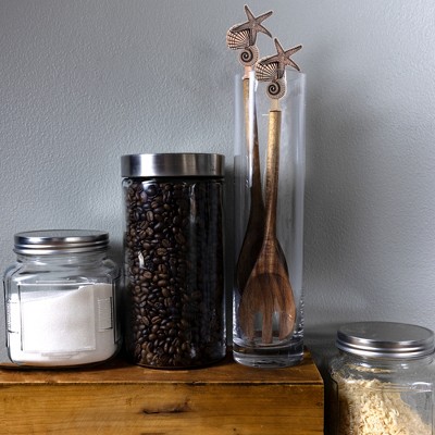 Pavilion Gift Company Seashells - 13" Acacia 2 Piece Utensil Set - Kitchen Utensil Sets — фото 2
