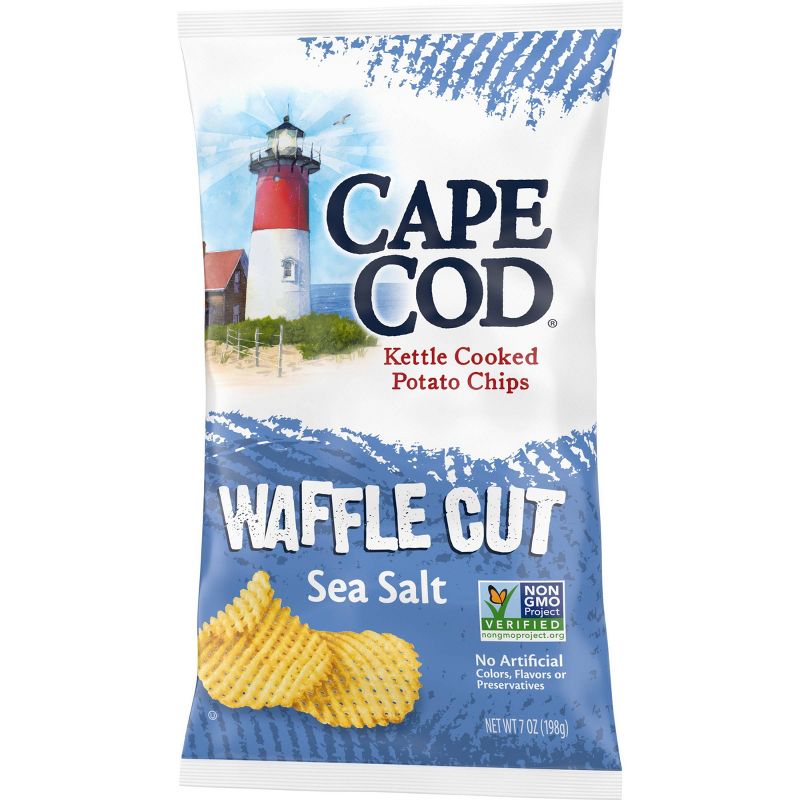 Cape Cod Potato Chips Waffle Cut Sea Salt Kettle Chips - 7 Oz, 4 of 7