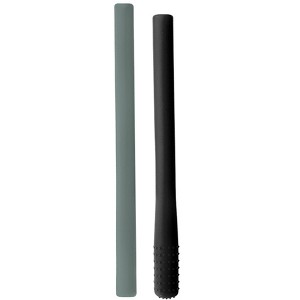 Chewigem Chewable Pencil Toppers, Black/Grey - 1 of 1