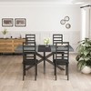 NicBex Dining Table Set for 4 Dining Room Table Set Retro Rectangular Stretch Stylish Simple Metal Dining Table Set - 4 of 4