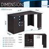 Anybear Classic Office Desk with Storage - 3 of 4