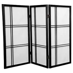 3 ft. Tall Double Cross Shoji Screen (3 Panels) - Oriental Furniture - 1 of 1