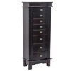 Jewelry Armoire With Mirror, 8 Drawers, 16 Necklace Hooks, And Side Swing Doors - 4 of 4