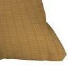 26"x26" Deny Designs Little Arrow Design Co Vert Triple Dash Ochre Square Outdoor Throw Pillow Gold - 2 of 4