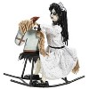 Morris Costumes 28 1/4" Life-Size Girl on Wooden Rocking Horse Halloween Decoration - 2 of 2