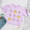 Simply Sage Market Women's Pumpkins and Flowers Short Sleeve Relaxed Fit Cropped Tee - 3 of 4