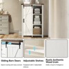 AMERLIFE Farmhouse Dresser with Sliding Barn Doors - 2 of 4