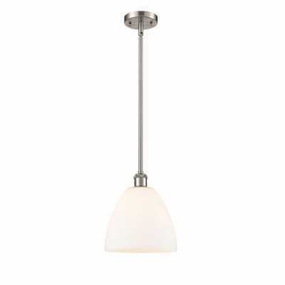 Bristol Glass - 1 Light Mini Pendant In Industrial Style-11.25 Inches Tall and 9 Inches Wide