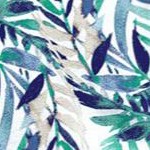 white watercolor palm