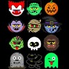 Junior's Design By Humans MONSTER FACES Halloween Emoji Shirt Skeleton Dracula Costume By vomaria T-Shirt - 2 of 3