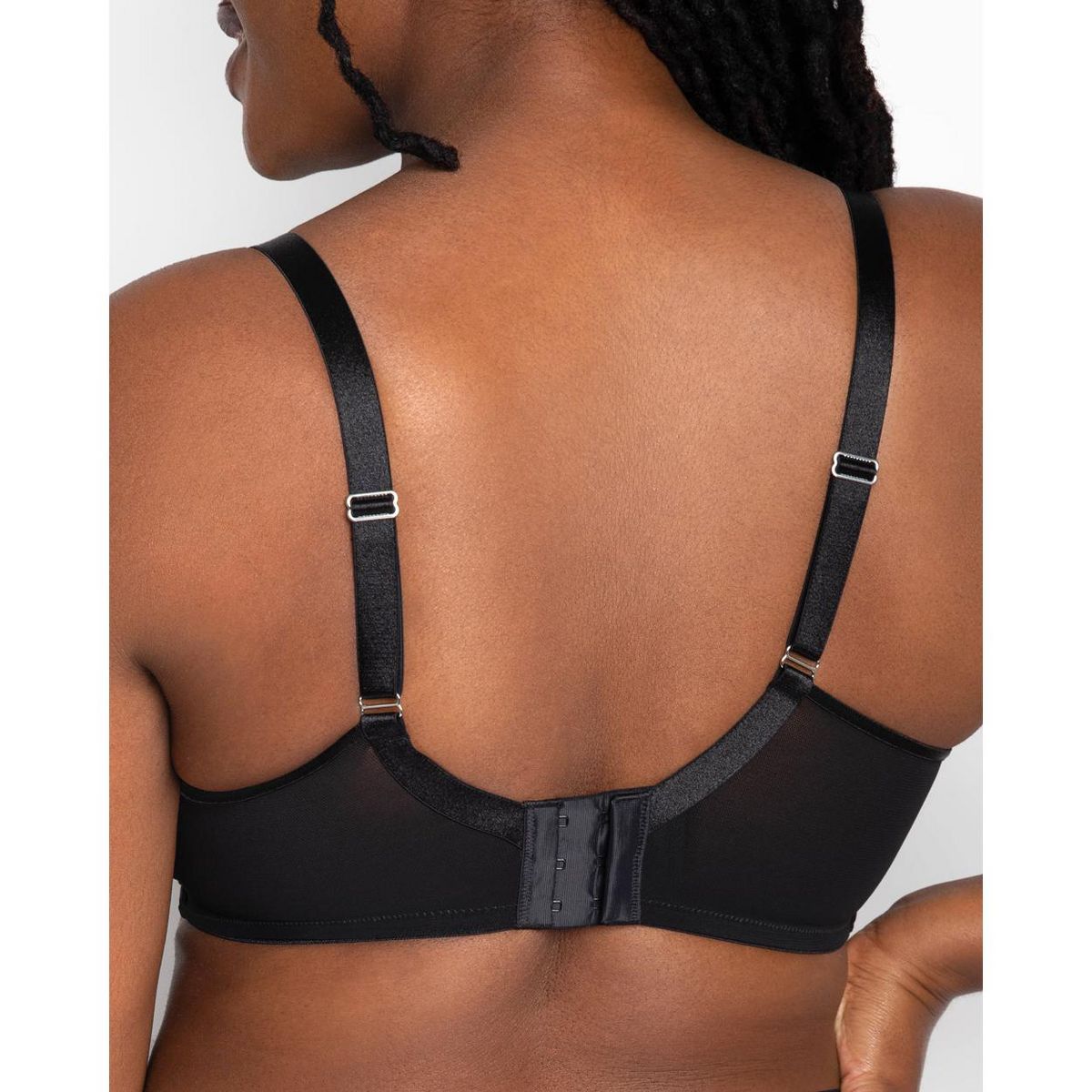 Curvy Couture Sheer Mesh Full Coverage Unlined Underwire Bra - thumbnail 8
