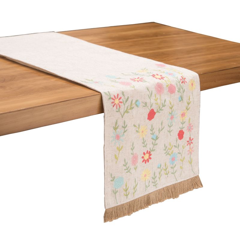 C&F Home 13" x 72" Wildflower Embroidered Runner, 3 of 5