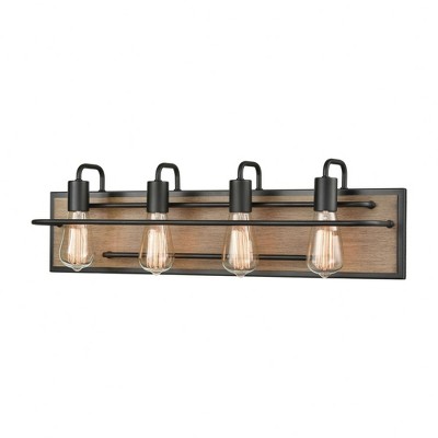 Elk Home Copley 4 - Light Vanity in  Matte Black/Aspen