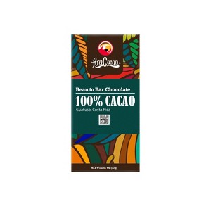 AraCacao | Bean to Bar | 100% Dark Chocolate Bar| Gluten-Free Cacao | Kosher Certified | Sugar Free | Keto Friendly | Made in Costa Rica | 57g - 1 of 4
