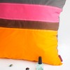 Slickblue Vivid Day Decorative Knitted Pillow - 19.7", Patchwork Design, Down-Alternative Fill, Modern Floor Cushion - 2 of 3