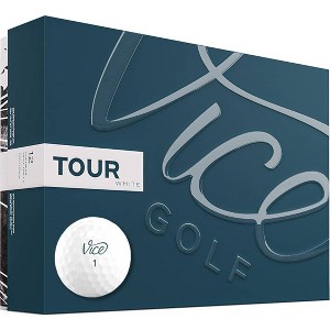 Vice Golf Tour Golf Balls - White 12pk - 1 of 4