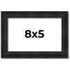 PosterPalooza | 8x5 Thin Barnwood Picture Frame, UV Acrylic, 2 Finishes - Grey and Black - 2 of 4