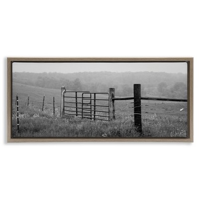 Stupell Industries Countryside Farmland Front Gate, 31" x 14"