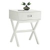 HomeStock End Table with Large Trunk Drawer and Smooth Surface Top, Modern Storage Side Table for Concealed Living Room Essentials - 2 of 4