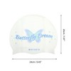 Unique Bargains Silicone Waterproof Butterfly Dream Swim Cap 1 Pc - 4 of 4