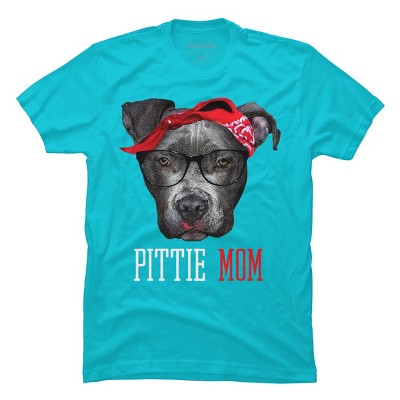 Men's Design By Humans Mother's Day Pittie Mom Pitbull Dog Lovers By dandingroz T-Shirt