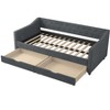 NicBex Twin Size Daybed with Storage 81.1" Day Bed with Trundle and 2 Spacious Drawers for Bedrooms and Living Rooms - 4 of 4
