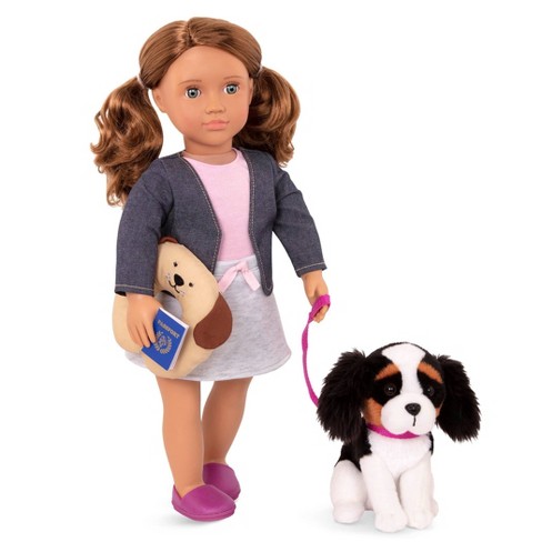 Our Generation 18" Doll & Pet Travel Set - Maddie with Plush Dog - image 1 of 4