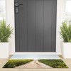By Brije Black Mustard Flower Field Welcome Mat - society6 - 2 of 3