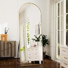 BEAUTYPEAK 71"x26" Arched Full Length Mirror with Stand, Wall Mounted Floor Mirror or Leaning Mirror for Bedroom or Living Room - 2 of 4