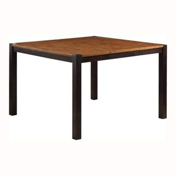 54" Ulmar Square Counter Height Extendable Dining Table with Butterfly Leaf Dark Oak/Espresso - HOMES: Inside + Out