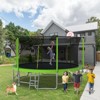 VisioGear Trampolines, Trampoline with Safety Enclosure Net, Trampoline with Basketball Hoop, Green, 179.02"*179.02"*107.87" - 3 of 4