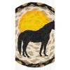 Earth Rugs Horse Silhouette Round Large Coaster 7" Rustic Farmhouse Style - 3 of 3