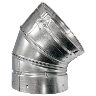 Selkirk Type B Gas Vent with 3-Inch Diameter and 45-60 Degree Adjustable Elbow, Durable Aluminum Inner Liner and Galvanized Steel Outer Wall, 103222