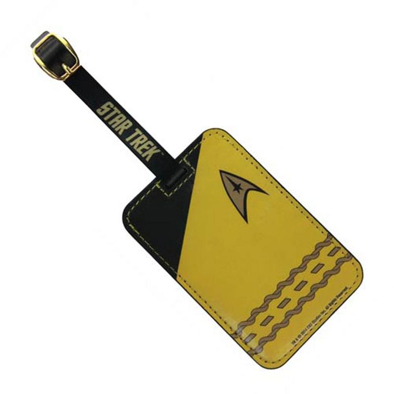 Crowded Coop, LLC Star Trek Gold Uniform Luggage Tag, 1 of 2