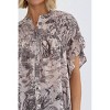 Women's Safari Print Top - entro - 2 of 3