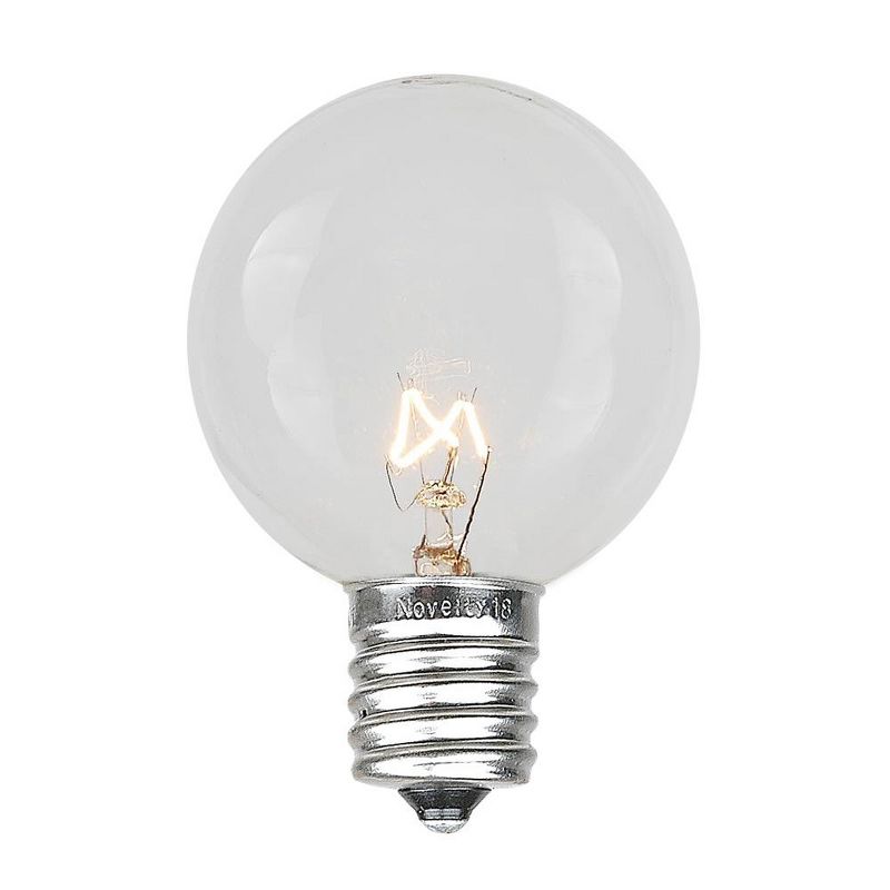Novelty Lights G50 Globe Hanging Outdoor String Light Replacement Bulbs E17 Intermediate Base 7 Watt, 2 of 9