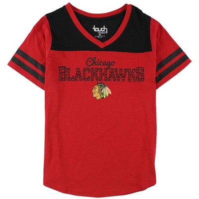 Touch by G-III Womens Chicago Blackhawks Embellished T-Shirt