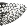 Livex Lighting Cassandra 3 - Light Semi-Flush Mount in  Black - 4 of 4