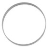 Black Bow Jewelry 8mm 14k White Gold Solid Polished Half-Round Slip-On Bangle Bracelet - 2 of 4