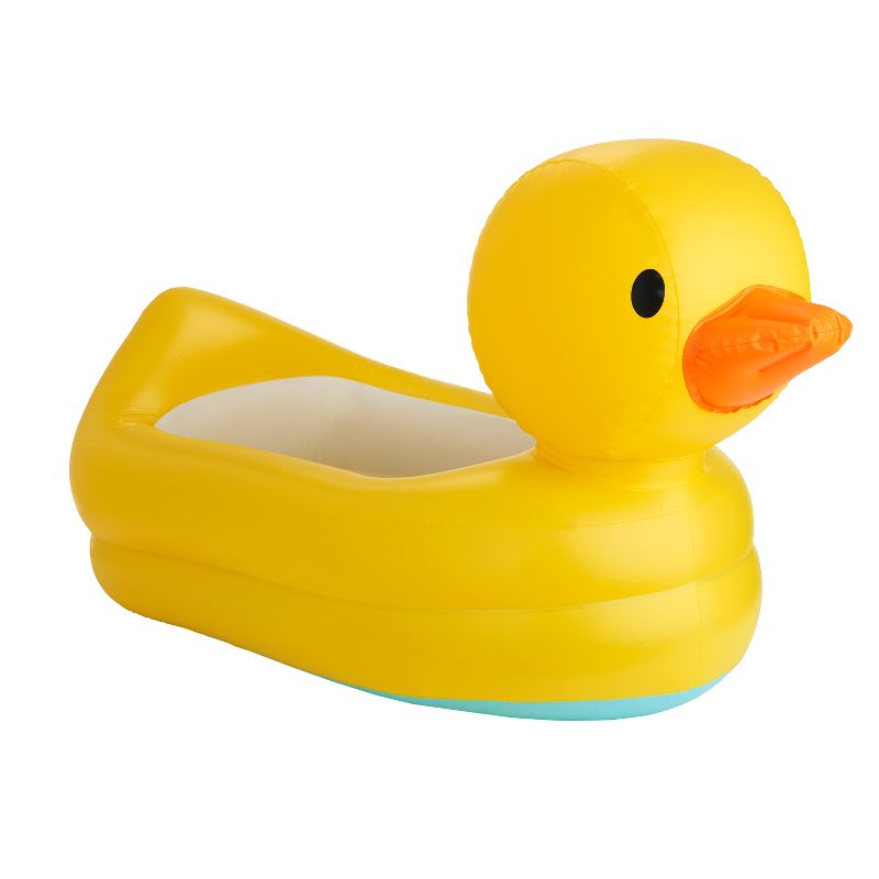 Munchkin White Hot Inflatable Duck Safety Baby Bath Tub, 1 of 8