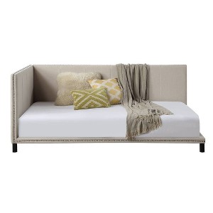 Acme Furniture Full Yinbella Bed Beige Linen - 1 of 4