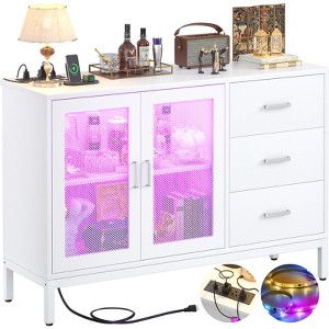 Aheaplus Sideboard Buffet Cabinet with 5 Wood Drawers - 1 of 4