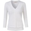Clearlove Women's 3/4 Sleeve Button Down Sweater Cardigan - 4 of 4