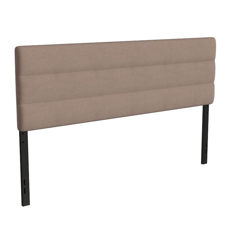 Merrick Lane Headboard with Tufted Upholstery and Powder Coated Metal Frame, 1 of 13