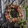 Mixed Floral and Foliage Wreath 20"D - 2 of 3