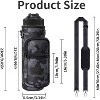 BABYYER Water Bottle Carrier Bag, with Adjustable Shoulder Strap, Sling Bag Sleeve Pouch Holder, for Walking Hiking Camping Gym - 2 of 4